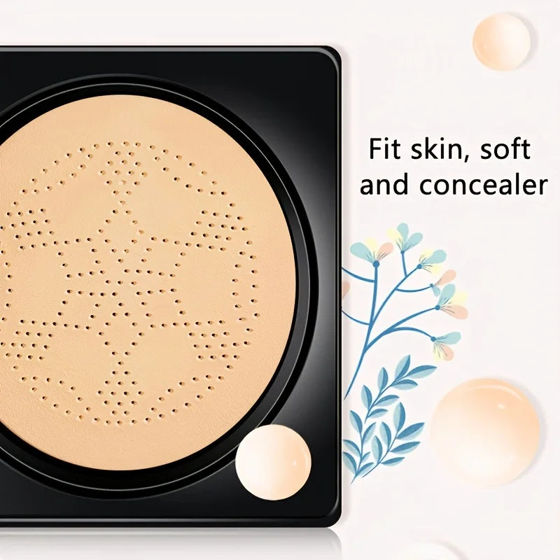 Elevate Your Glow with Mushroom Air Cushion BB Cream - The Ultimate Moisturizing Foundation Fluid for Flawless Skin!