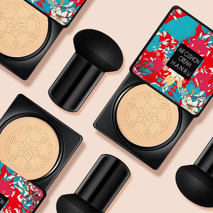 Elevate Your Glow with Mushroom Air Cushion BB Cream - The Ultimate Moisturizing Foundation Fluid for Flawless Skin!